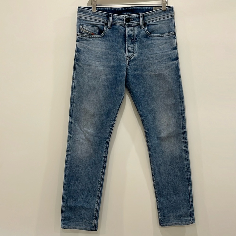 Diesel Buster regular slim tapered blue denim jeans